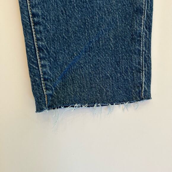 NWT Good American Womens Good Classic Blue 940 Hi-Rise Raw Hem Jean 4/27 - Picture 6 of 16